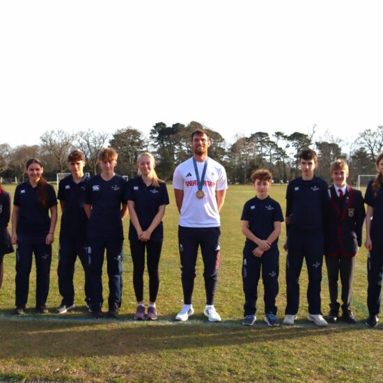 Alumni Olympian Matthew Aldridge visits Ballard