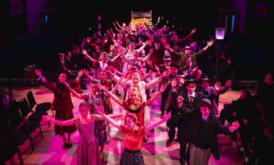 Students in a Guys & Dolls production